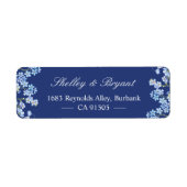 エレガント忘れNotsフローラ王室の Navy Blue ラベル (正面)