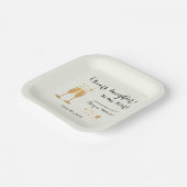 エレガント応援おもしろい笑い涙の引退 ペーパープレート (傾斜あり)