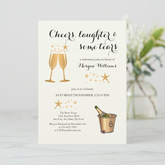 エレガント応援おもしろい笑い涙の引退 招待状 (スタンド正面)