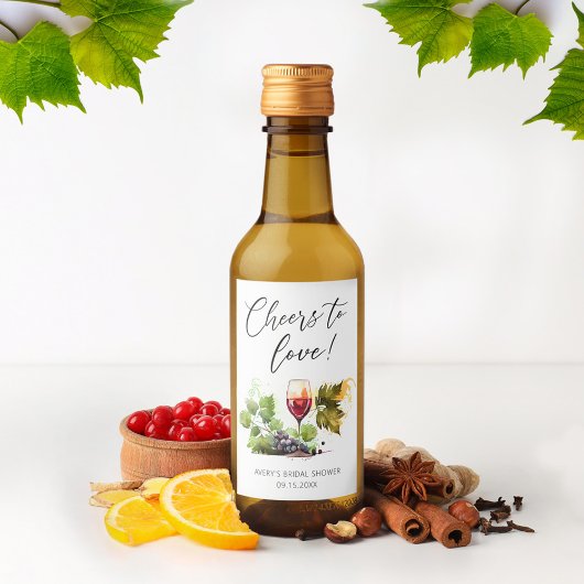 エレガント応援はワイングラスブライダルシャワー ワインラベル