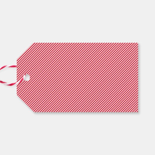 エレガント応援レッドスクリプトクリスマスホリデー ギフトタグ (裏面横)