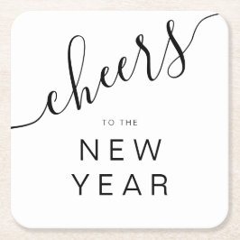 エレガント応援大晦日パーティー スクエアペーパーコースター