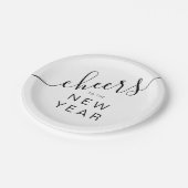 エレガント応援大晦日パーティー ペーパープレート (アングル)