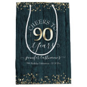 エレガント応援～90年誕生日 ミディアムペーパーバッグ (正面)