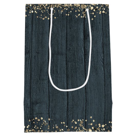 エレガント応援～90年誕生日 ミディアムペーパーバッグ (裏面)