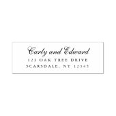 エレガント急性カップル名差出人住所 セルフインキングスタンプ (デザイン)