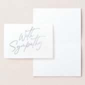 エレガント悔やみや弔慰スクリプト 箔カード (ディスプレー)