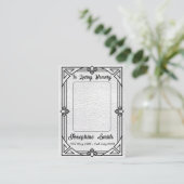 エレガント悔やみや弔慰ヴィンテージフォト祈りの言葉カード 名刺 (スタンド正面)