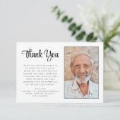 エレガント悔やみや弔慰台本フォト葬儀 サンキューカード (スタンド正面)