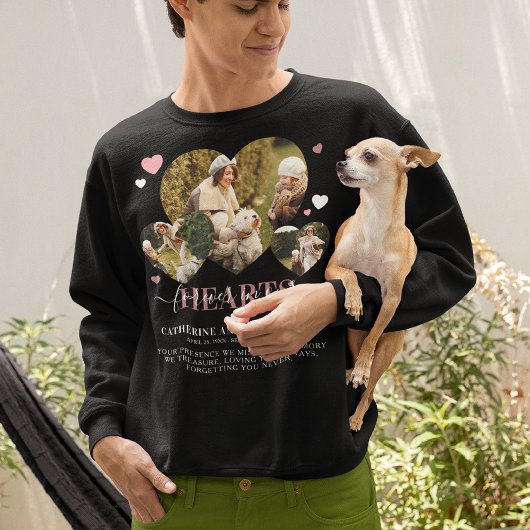 エレガント悔やみや弔慰引用文ハート記念館 スウェットシャツ