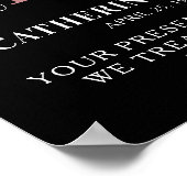 エレガント悔やみや弔慰引用文ハート記念館 ポスター (角)