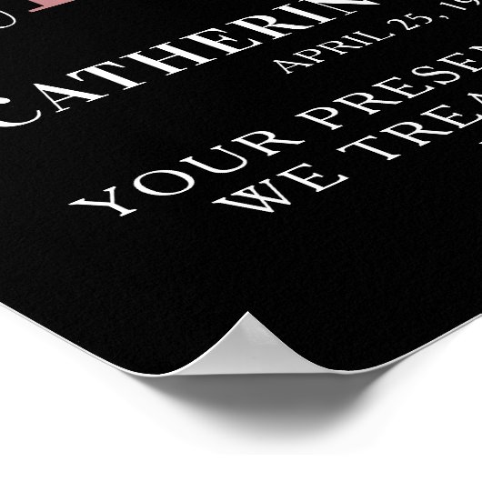 エレガント悔やみや弔慰引用文ハート記念館 ポスター (角)