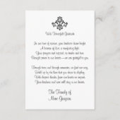 エレガント悔やみや弔慰感謝状 エンクロージャーカード (正面)