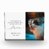 エレガント悔やみや弔慰死別ペットメモリアル フォトブロック (正面)