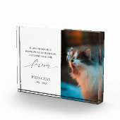 エレガント悔やみや弔慰死別ペットメモリアル フォトブロック (右)