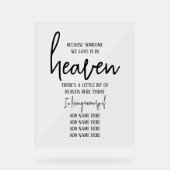 エレガント愛する記憶シンプルの結婚中 アクリルサイン (正面)