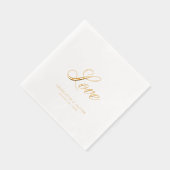 エレガント愛結婚の 箔ナプキン (右)