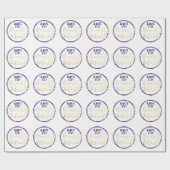 エレガント感動的タイポグラフィ引用文 ラッピングペーパー (フラット)