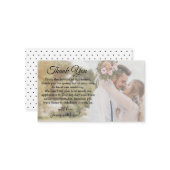 エレガント感謝していの写真を撮る ノートカード (正面/裏面インサイチュ)