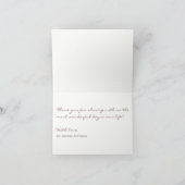 エレガント感謝していの結婚冬 サンキューカード (内部)