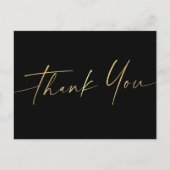 エレガント感謝していの黒幕スタイリッシュを ポストカード (正面)