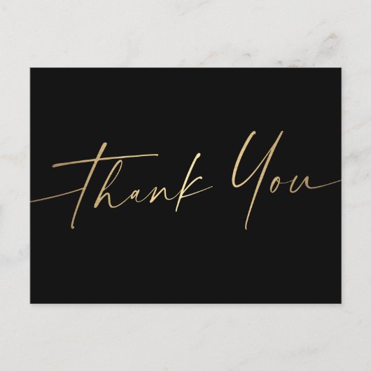 エレガント感謝していの黒幕スタイリッシュを ポストカード (正面)