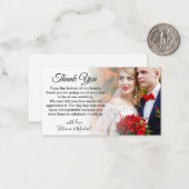 エレガント感謝していクラシックの結婚式の日の写真の色あせた ノートカード (正面/裏面インサイチュ)