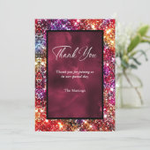 エレガント感謝していフェイクグリッターユー カード (スタンド正面)