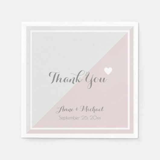 エレガント感謝してい披露宴パーティー スタンダードカクテルナプキン (正面)