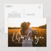 エレガント感謝してい結婚君は ポストカード (正面/裏面)