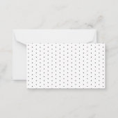 エレガント感謝してい金ゴールド卒業写真ブラック ノートカード (裏面)