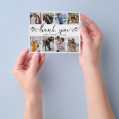 エレガント感謝してい8枚の写真コラージュ結婚のs チラシ (手)