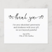 エレガント感謝してい8枚の写真コラージュ結婚のs チラシ (裏面)