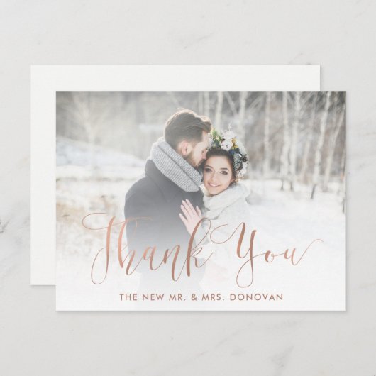 エレガント感謝してい | のフェイク写真を含むバラ結婚金ゴールド ポストカード (正面/裏面)