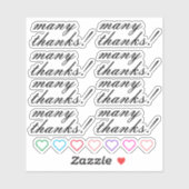 エレガント感謝してい!」 シール (シート)