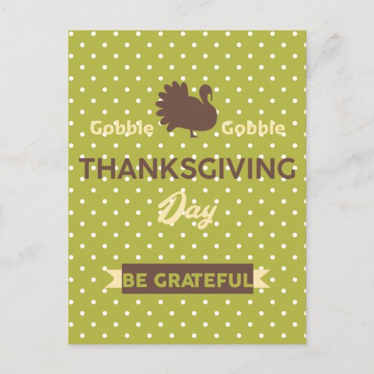 エレガント感謝する七面鳥の感謝の日 シーズンポストカード (正面)