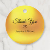 エレガント感謝の意を結婚表す フェイバータグ (裏面)