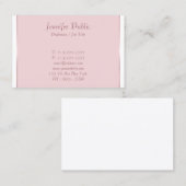 エレガント手書きスクリプモダントシンプルデザイン 名刺 (正面/裏面)