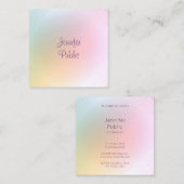 エレガント手書きスクリプモダント スクエア名刺 (正面/裏面)