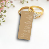 エレガント手書き水色フローラ結婚の プログラム