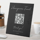 エレガント手書き結婚のハネムーン基金サイン 台座サイン (インサイチュ)