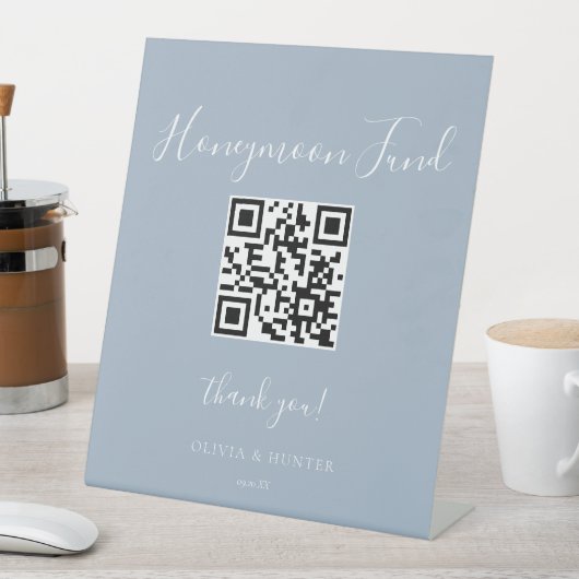 エレガント手書き結婚のハネムーン基金サイン 台座サイン (インサイチュ)