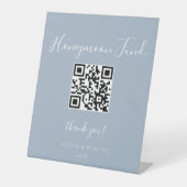 エレガント手書き結婚のハネムーン基金サイン 台座サイン (正面)