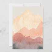 エレガント手書山結婚の 招待状 (裏面)