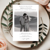 エレガント手頃モダンLuxuryの結婚写真 招待状