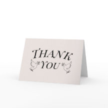 エレガント折り曲げサンキューカード