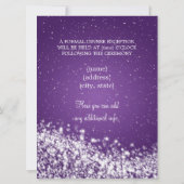 エレガント披露宴きらめく波紫 招待状 (裏面)