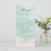エレガント抽象芸術きらめく海ビーチ結婚式 メニュー (スタンド正面)