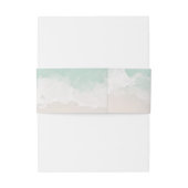 エレガント抽象芸術きらめく海ビーチ結婚式 招待状ベリーバンド (裏面例)