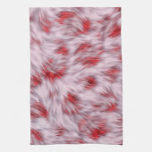 エレガント抽象芸術ふわふわしたファーパターン | キッチンタオル (縦)